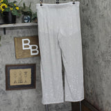 Wild Fable Womens Mid-Rise Wide Leg Holiday Sequin Pants 91904445 Gray XL
