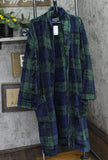 Club Room Mens Plush Plaid Long Robe 10013203600 Blue / Green L/XL
