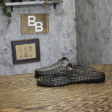 Nine West Round Toe Slip-On Woven Jelly Mule WNYUNNY3 Black 6M