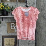Christopher & Banks Womens Petite Knit Short Sleeve T-Shirt Tee 1920