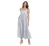 London Times Women's Smocked Back Maxi Dress T6850P