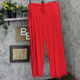 State Of Day Womens Lace-Trim Pajama Pants 100198303MS Tango Red 2XL