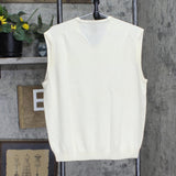 Jos A. Bank Mens Wool Ribbed Sweater Vest 167041535bb732 Off White L