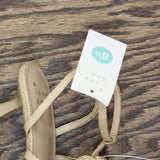 A New Day Womens Esme Floral Crochet Kitten Heels 92979007 Tan Brown 8.5M