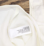 A New Day Womens Woven Satin Scoop Neck Shell Tank Top Cream Off White S