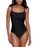 Miraclesuit Womens Rock Solid Starr One Piece Swimsuit 6559033 Black 12