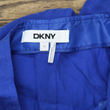 DKNY Womens Twill Tie-Front Pleate Lapis Blu 4 P4GKTX72 Lapis Blue 4
