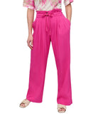 DKNY Womens Drawstring Tie-Front Wide-Leg Paperbag Pants P5DKFB17 Vivid Pink 4