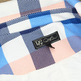 DG2 by Diane Gilman Womens Knit 1-Button Check Plaid Blazer Jacket Blue Multi L