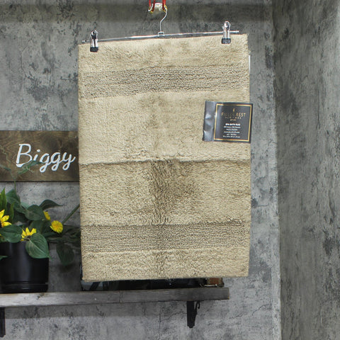 Fieldcrest Spa Bath Rug Anti-Skid Mat Linen Brown 17x24