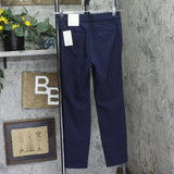 A New Day Womens High Rise Skinny Ankle Elastic Waist Pull On Pants Navy Blue 4