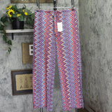 Becca Womens Sundown Crochet Split-Leg Cover-up Pants Fire Pool Purple Multi M
