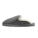 Dluxe By Dearfoams Womens Maci Felted Scuff Slippers 86802659 Gray XL (11-12)