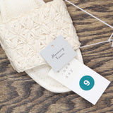 A New Day Womens Ariella Woven Raffia Slide Sandals 92609192 White 9M