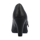 Journee Collection Womens Windy Round Toe Block Heel Mary Jane Pumps Black 7.5M