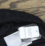 Island Escape Crochet Underwire High-Neck Tankini Top N760149 Black 12