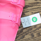 Shade & Shore Womens Neida Eva Two Band Footbed Sandals 86509395 Hot Pink 10M