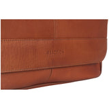 Kenneth Cole Reaction Leather Messenger Bag for Laptop/Tablet Cognac Brown