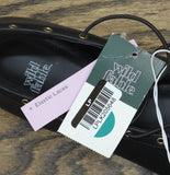 Wild Fable Lace-Up D-Toe Slip-On Ballet Flats with Rivet Trim 94646980 Black 9M