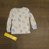 Disney Baby Boys Long Sleeve Winnie the Pooh Pajama Shirt Blue Multi 18M