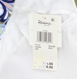 Raisins Curve Keyhole Bikini Top with Front Tie L840808 Multi Blue 22W