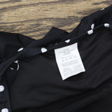 Swim Solutions Plus Size Polka Dot Swim Romper One Piece Rain of Dots Black 18W