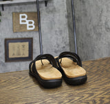 Easy Spirit Womens Westly Strappy Toe Loop Slide Sandals SEWESTLY3 Black 9M