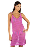 Hurley Juniors Crochet Cover Up Dress Hurley Orchid Purple M/L
