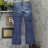 Citizens of Humanity  Ingrid #002 Stretch Low Waist Flair Jeans Washed Blue 27