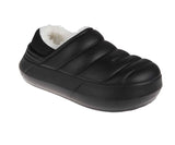 Foamwalk Boys Puffy Fur Lined Clogs 431193 Black 2-3