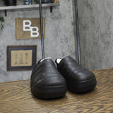 Foamwalk Boys Puffy Fur Lined Clogs 431193 Black 2-3