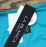 La Blanca Earth Goddess Scoop Front Hipster Swimsuit Bottom Teal Blue Green 12