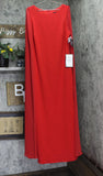 Alex Evenings Womens Cape Sleeve Gown Dress 8160255 Red 16