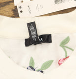 Aqua Womens Fruit Embroidered Sweatshirt PV-T80268A White L