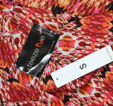 Teeze Me Juniors Spaghetti Strap Tribal Bandeau Dress Fire Red Multi S