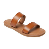 Universal Thread Womens Freya Double Band Sandals 94879307 Cognac Brown 10M