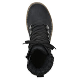 Cliffs By White Mountain Winter Hiking Boots Lace Up Bootie Black / Fabric 8.5M