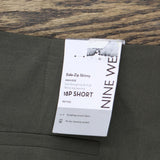 Nine West Petite Side Zip High-Waisted Skinny Ankle Pants Olive Green 18P Short