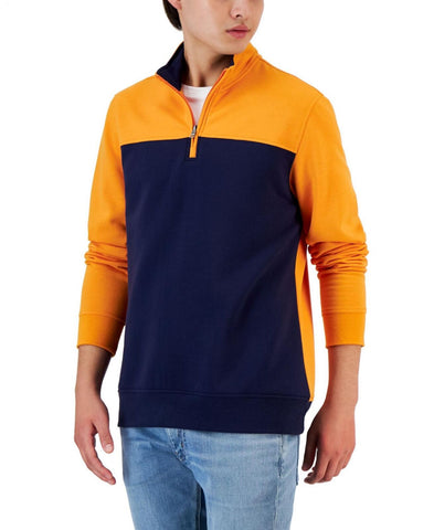 Club Room Men's Colorblocked Quarter-Zip Fleece Sweater 100154554MN