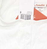 Andie Womens Ribbed The Malibu One Piece Swimsuit A7-A402-547967D0B42E White S