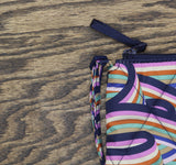 Vera Bradley Quilted Flat Shoulder Bag Patterned Blue Pink Multi One Size