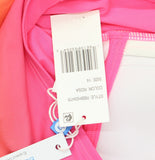 Bleu By Rod Beattie the Heat Bandeau Tankini Swimsuit Top Rosa Pink Multi 14