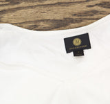 JM Collection Womens ie Sleeve Shirt Top White S