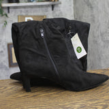 A New Day Womens Justice Boots Suede Mid Calf 94568883 Black 11M-WC