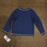 Nickelodeon Toddler Boys Long Sleeve Rash Guard Top 2557798PA-MCY Navy Blue 3T