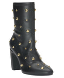 I.n.c. International Concepts Faux Leather Dress Ankle Boots Black / Gold 5.5M