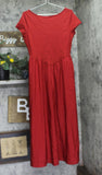 A New Day Backless Knit Maxi Dress 94736664 Red M