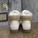 Cliffs By White Mountain Lace-Up Hiker Style Bootie Winter Off White / Fabric 9M