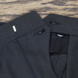 s&k Famous Brands Mens Wool Blend 2-Piece Suit Set Gray Plaid 42R / 36W