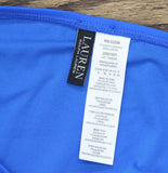 Lauren Ralph Lauren Beach Club Solid Macrame Ring Bottom Bikini Electric Blue 8